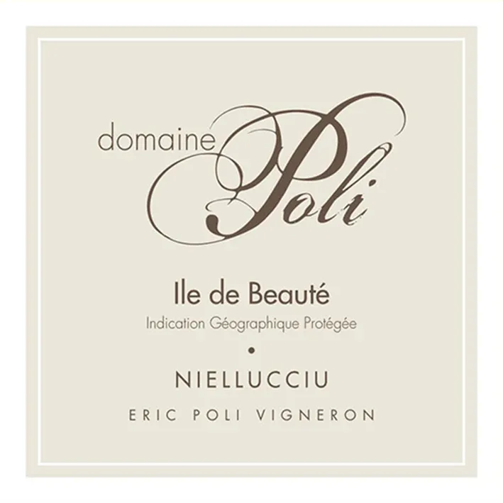 Domaine Poli Ile de Beaute Niellucciu Rose front label