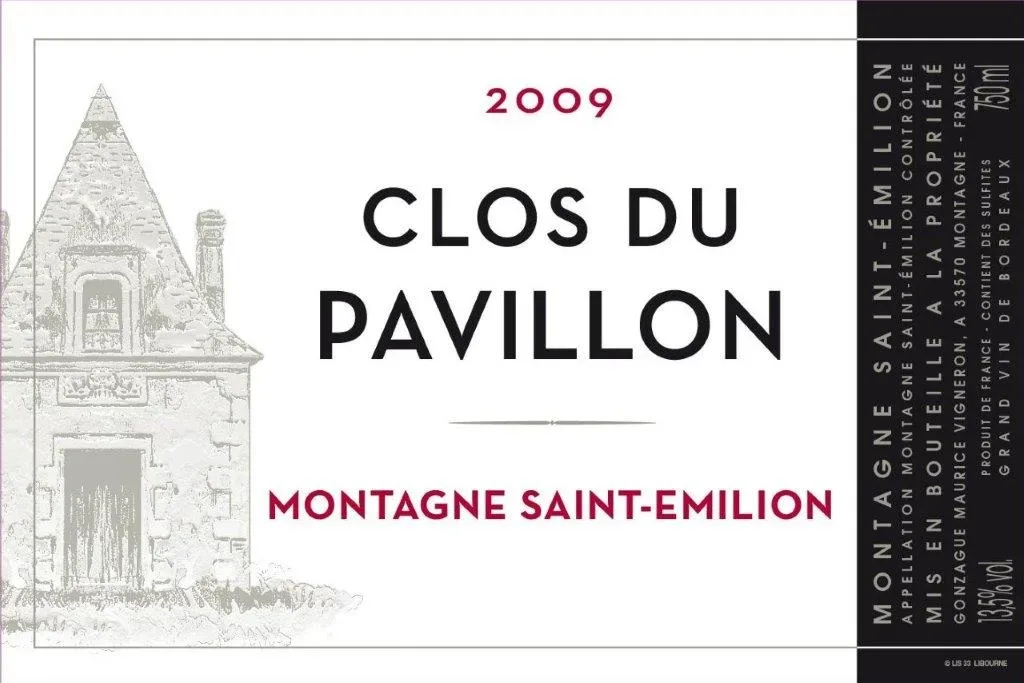 Clos du Pavillon Montagne Saint-Emilion front label