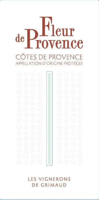 Front label for Fleur de Provence Cotes de Provence Rose