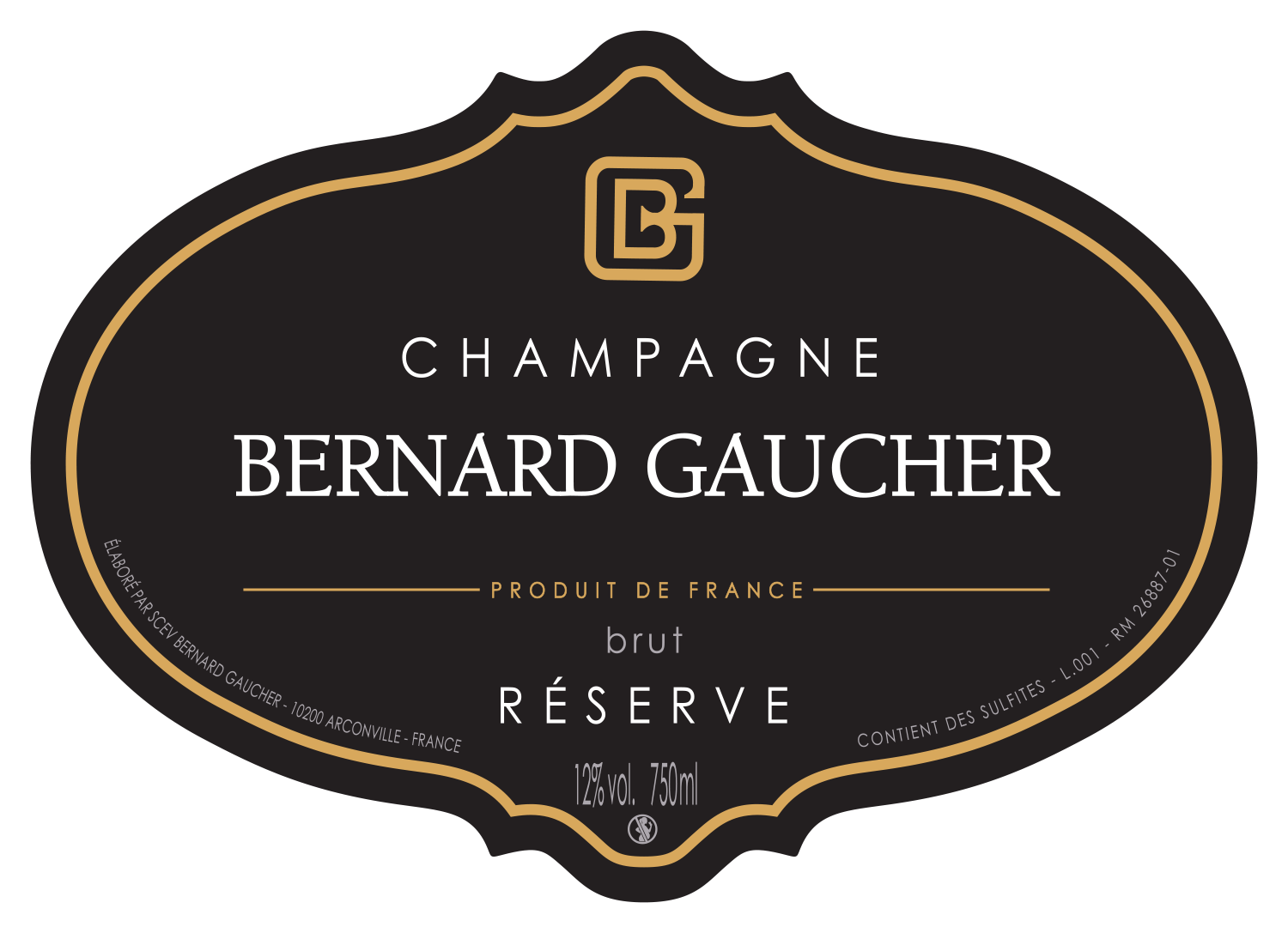 Bernard Gaucher Champagne front label