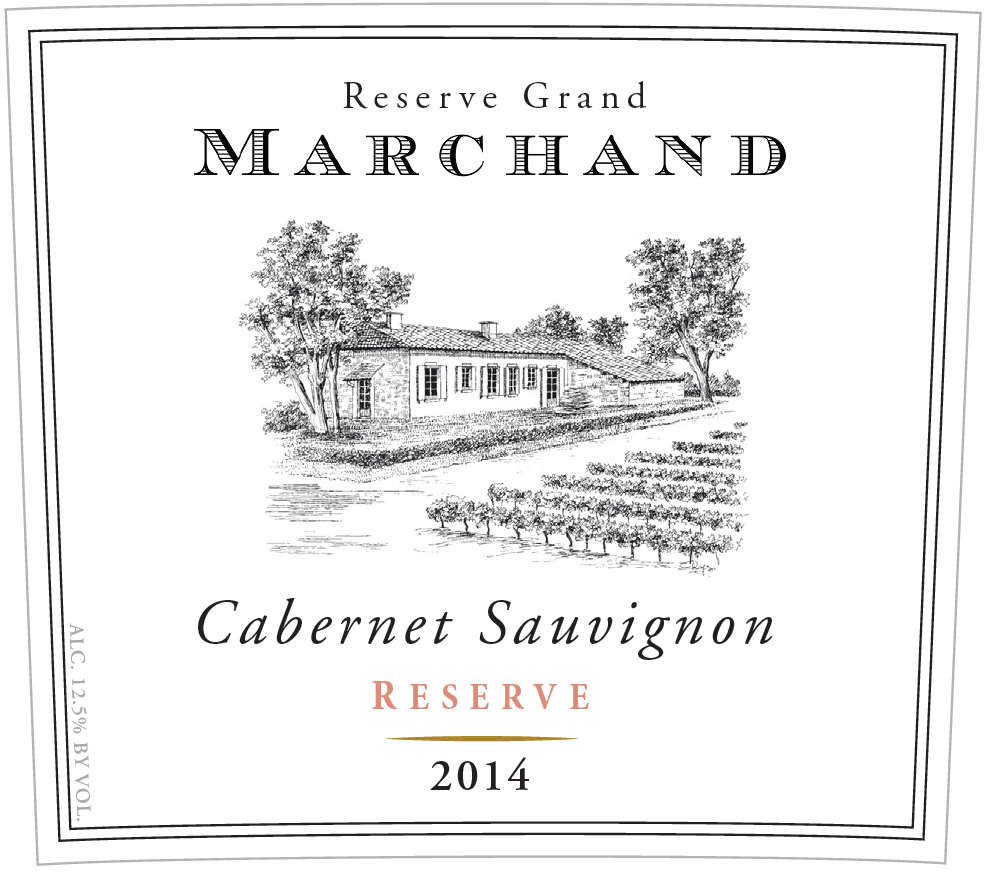 Reserve Grand Marchand Cabernet Sauvignon front label
