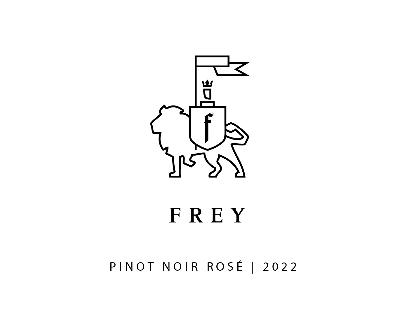 Frey Pinot Noir Rose label