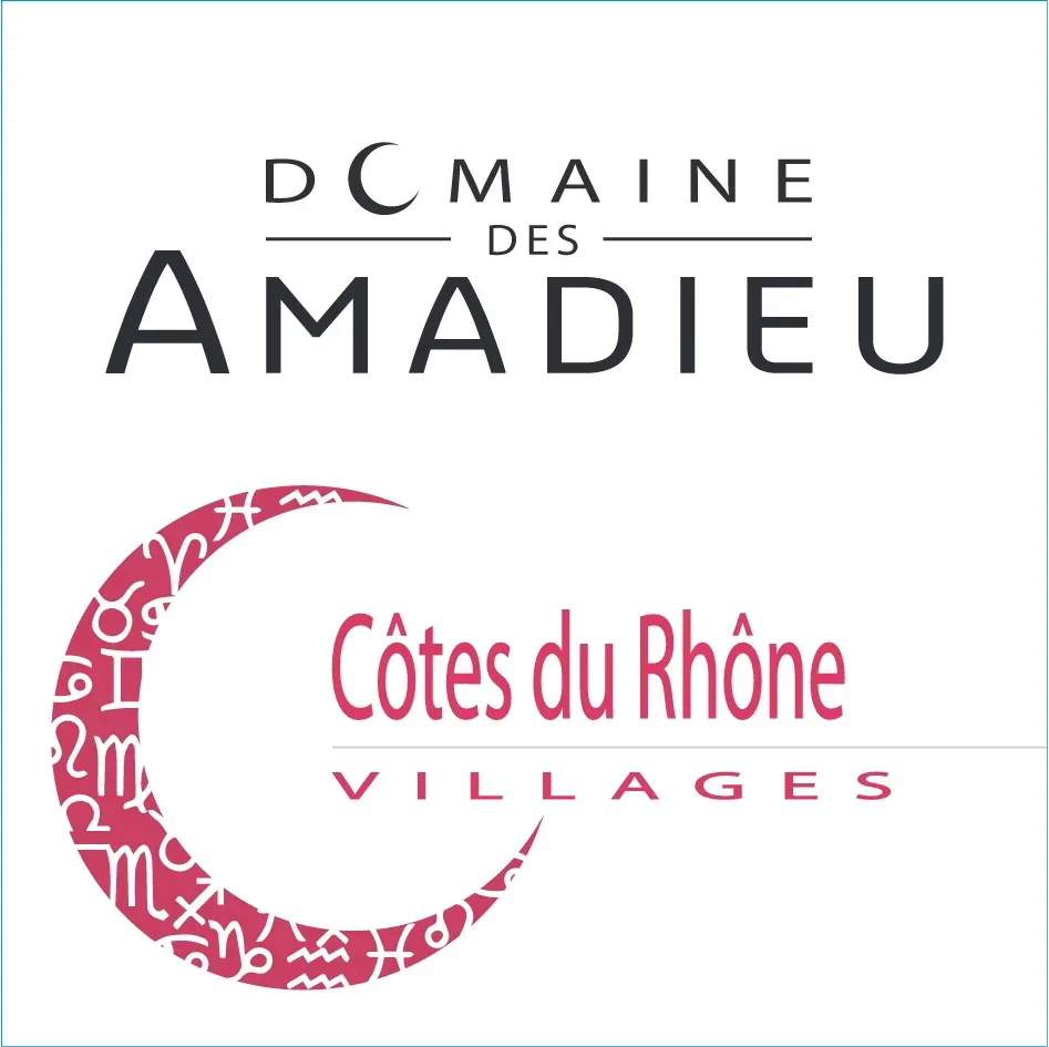 Domaine des Amadieu Cotes du Rhone Villages front label