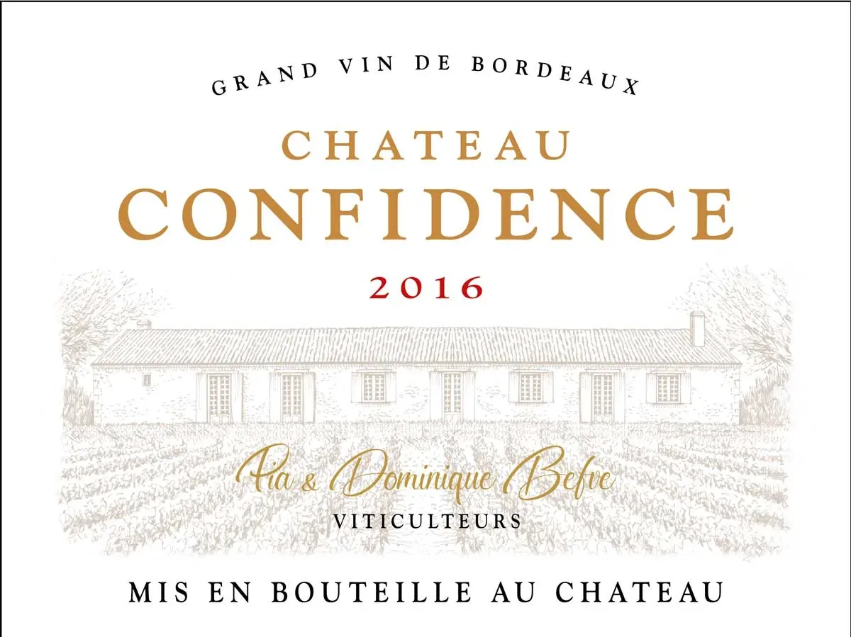 Chateau Confidence Grand Vin de Bordeaux front label
